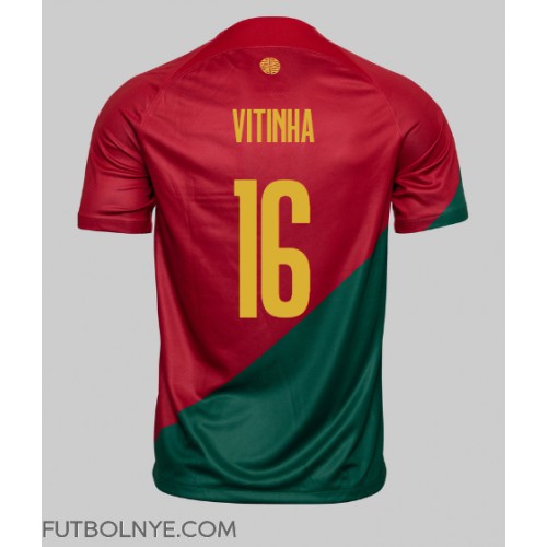 Camiseta Portugal Vitinha #16 Primera Equipación Mundial 2022 manga corta